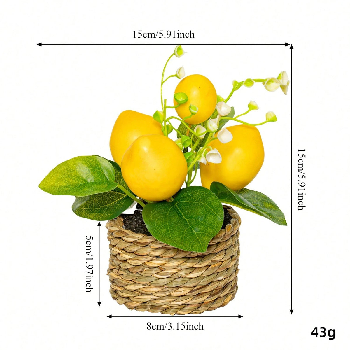 1-3pcs Artificial Lemon Potted Plants, With Pot, Made Of PE Material, 3 Styles Available. Widely Used For: Desktop Decor, School Dorm And Office Decor, Party, Event, Holiday And Birthday Decoration. A