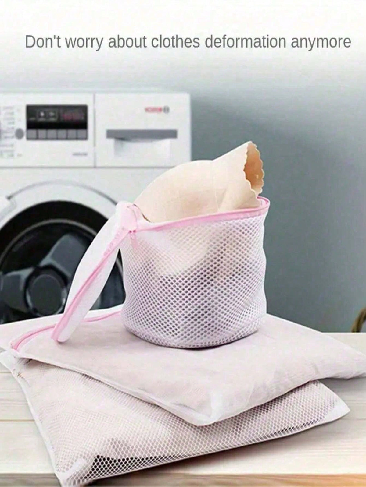 1/3pcs Honeycomb Mesh Laundry Bags, Anti-Tangle Zipper Laundry Bags For Washing Machine, Bra Underwear Clothing Bags, Reusable Sorting Wash Bags, Prevent Tangling And Clothing Damage, Suitable For Hom