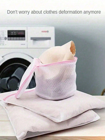 1/3pcs Honeycomb Mesh Laundry Bags, Anti-Tangle Zipper Laundry Bags For Washing Machine, Bra Underwear Clothing Bags, Reusable Sorting Wash Bags, Prevent Tangling And Clothing Damage, Suitable For Hom