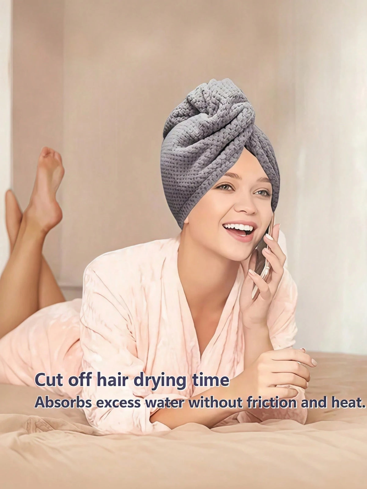 1/3pcs Microfiber Hair Towel, Hair Cap, Premium Quick Drying Super Absorbent Ultra Soft Comfortable Hair Turban Wrap For Frizzy Curly Damaged Hair, Bathroom Home Travel Gym Essentials(Multicolor Set)