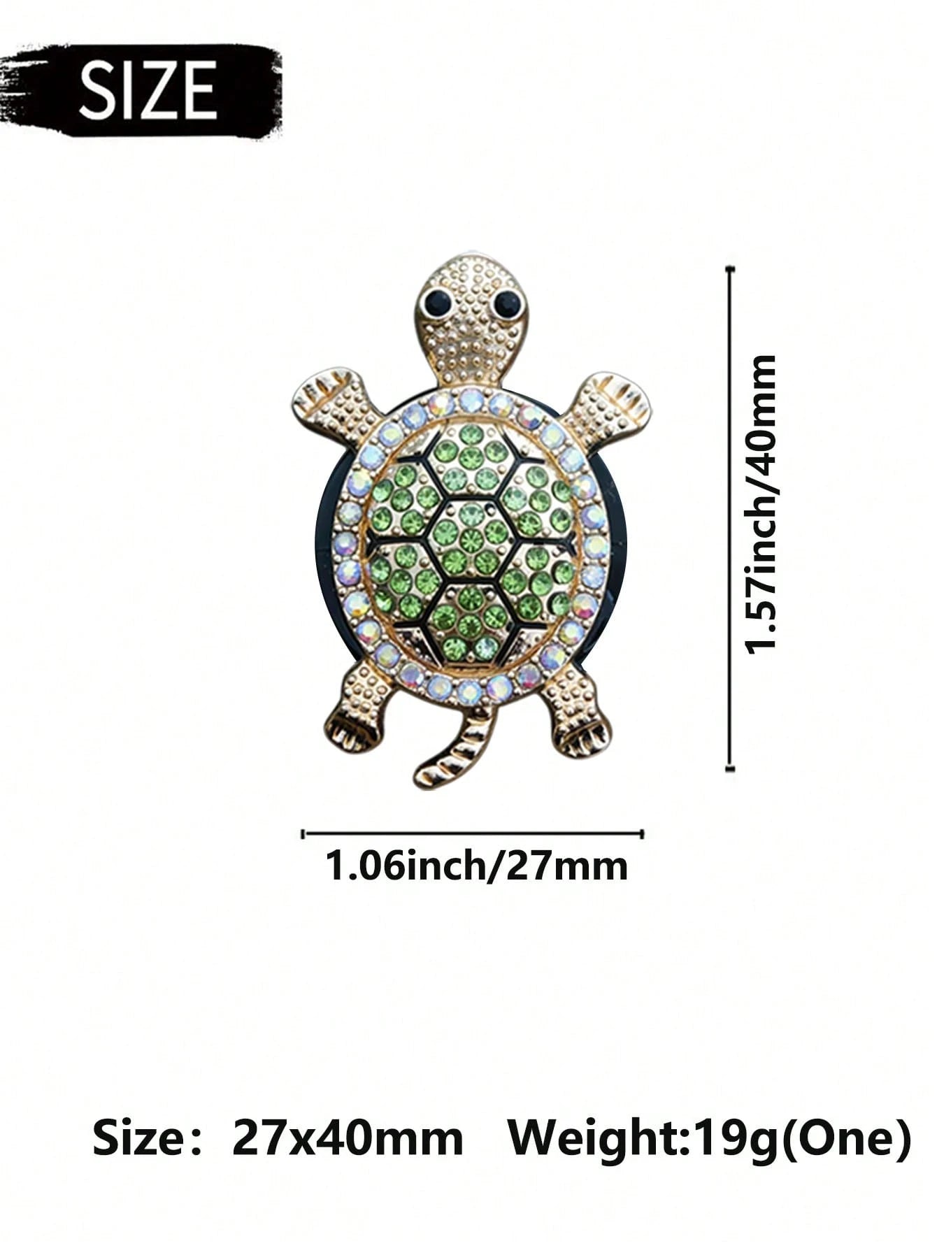 1/3pcs Rhinestone Turtle Design Car Air Vent Clip, Car Fragrance Diffuser, Shiny Decor, Air Freshener, Gift For Men & Women