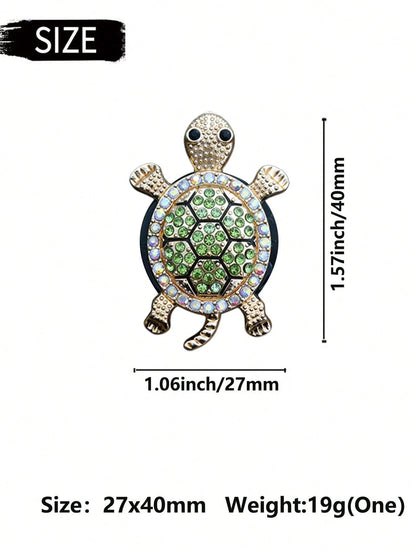 1/3pcs Rhinestone Turtle Design Car Air Vent Clip, Car Fragrance Diffuser, Shiny Decor, Air Freshener, Gift For Men & Women