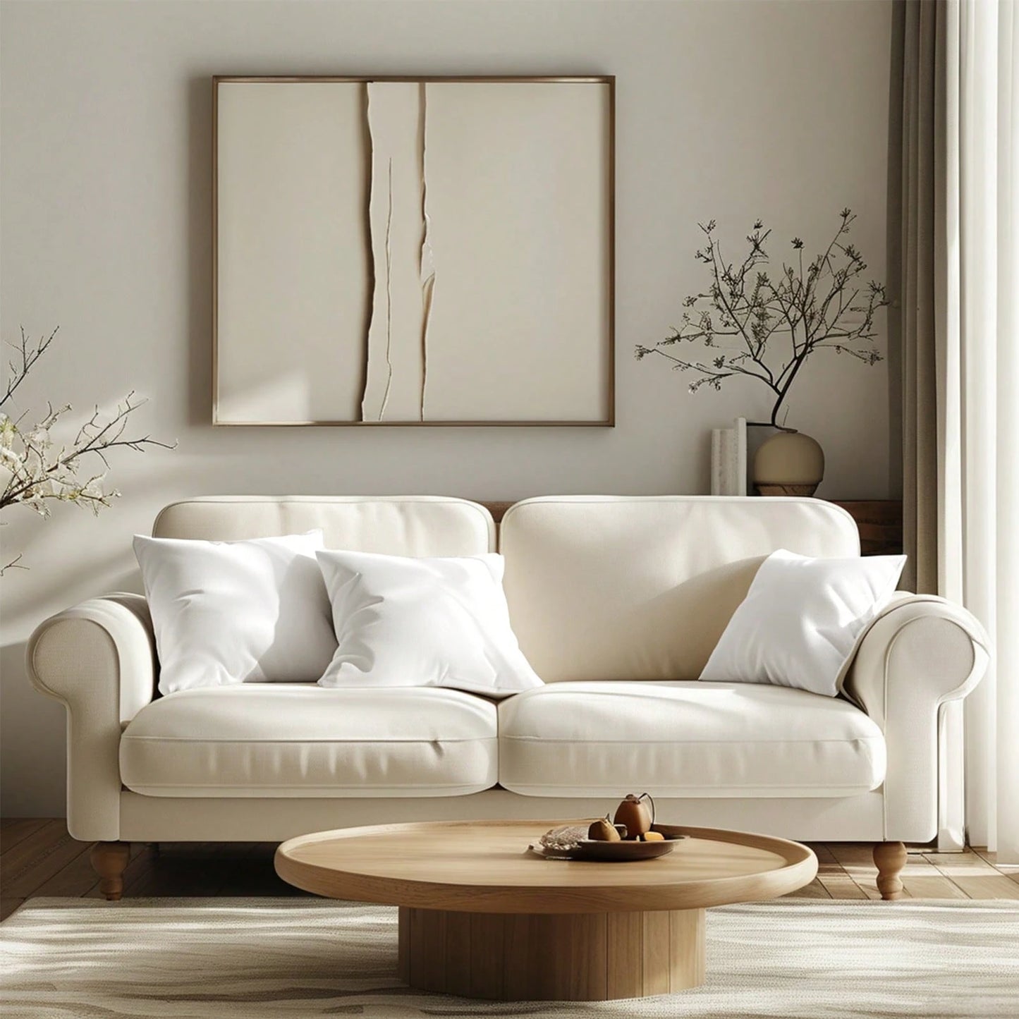 1/4 Piece Soft And Fluffy White Square Filling, Pillow Insert For Cushions, Low-Allergenic 100% Fiber Pillow Form, Machine Washable, Suitable For Living Room, Bedroom, Sofa, Office, Room Decoration, O