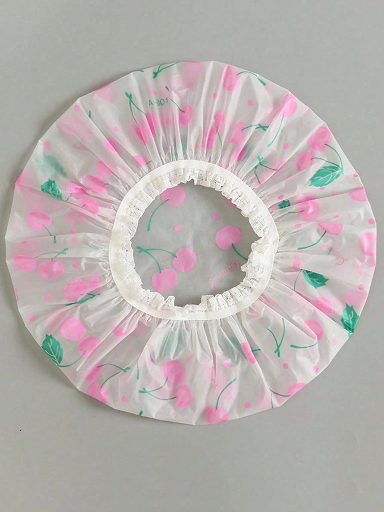 1/5/10pcs Adorable Shower Caps, Waterproof Bath Caps Plastic Reusable Shower Caps Elastic Band Bath Hair Hat For Girl & Baby
