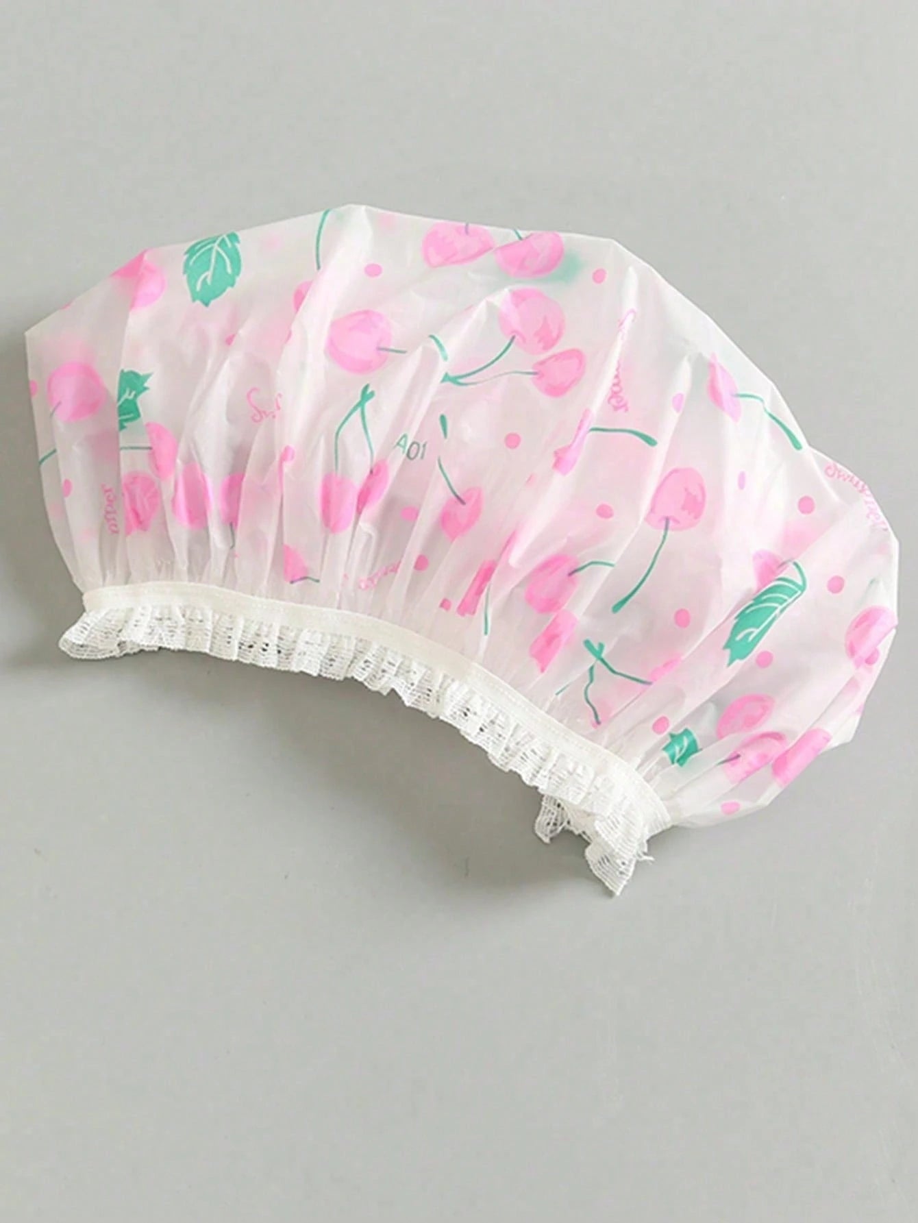 1/5/10pcs Adorable Shower Caps, Waterproof Bath Caps Plastic Reusable Shower Caps Elastic Band Bath Hair Hat For Girl & Baby