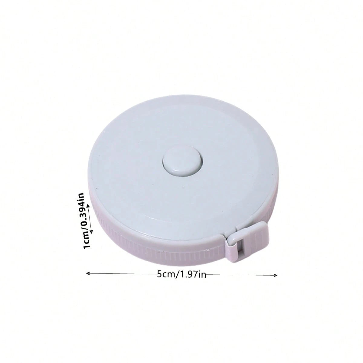 1.5M Plastic Flexible Retractable Measuring Tape Waist/Height Measure, Portable Carry-On Emergency Solution