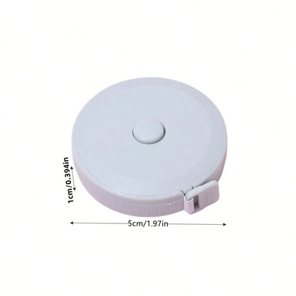1.5M Plastic Flexible Retractable Measuring Tape Waist/Height Measure, Portable Carry-On Emergency Solution