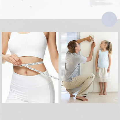 1.5M Plastic Flexible Retractable Measuring Tape Waist/Height Measure, Portable Carry-On Emergency Solution