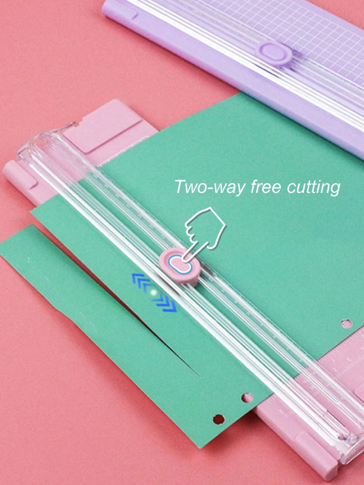 1/5pcs A4/A3 Paper Cutter, Portable Plastic Paper Trimmer, Mini Photo Cutting Tool, Manual Desktop Slide Cutting Blade, Back To School, School Supplies