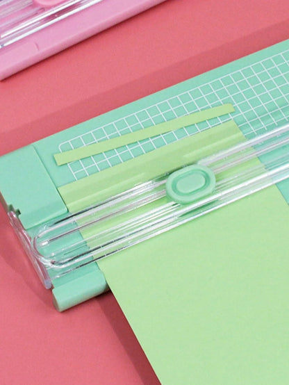1/5pcs A4/A3 Paper Cutter, Portable Plastic Paper Trimmer, Mini Photo Cutting Tool, Manual Desktop Slide Cutting Blade, Back To School, School Supplies