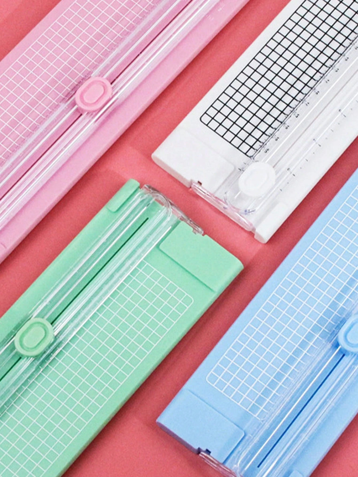 1/5pcs A4/A3 Paper Cutter, Portable Plastic Paper Trimmer, Mini Photo Cutting Tool, Manual Desktop Slide Cutting Blade, Back To School, School Supplies