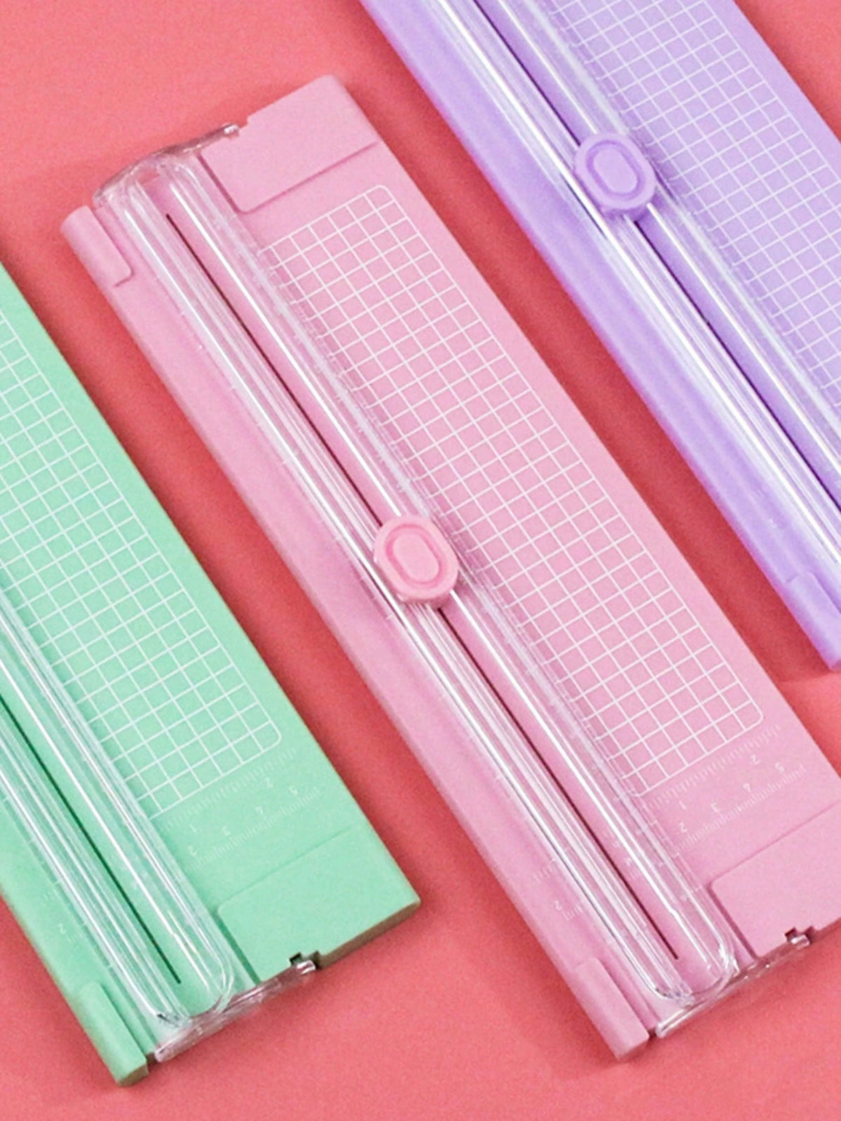 1/5pcs A4/A3 Paper Cutter, Portable Plastic Paper Trimmer, Mini Photo Cutting Tool, Manual Desktop Slide Cutting Blade, Back To School, School Supplies