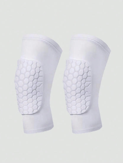 1 Pair Kids' Thick Honeycomb Anti-Collision Knee Pads, Comfortable For Dancing, Football, Basketball, Running And Other Outdoor Sports, Back To School