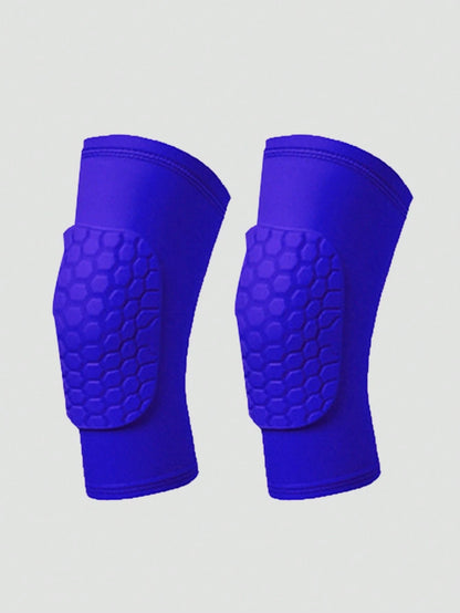 1 Pair Kids' Thick Honeycomb Anti-Collision Knee Pads, Comfortable For Dancing, Football, Basketball, Running And Other Outdoor Sports, Back To School