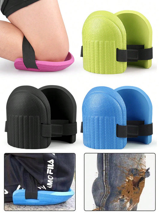 1 Pair Soft Foam Knee Pads For Knee Protection Self Protection For Gardening Cleaning Protective Sport Kneepad Black,Garden Tools, Gardening Tools For Garden