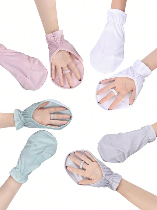 1 Pair Summer Cycling Gloves, Lightweight Fingerless Driving Gloves, UV Protection, Breathable, Anti-Slip, Suitable For Outdoor Activities, Travel, Women Car Accessories
