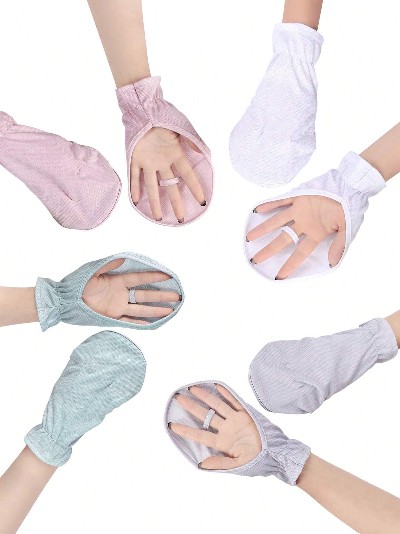 1 Pair Summer Cycling Gloves, Lightweight Fingerless Driving Gloves, UV Protection, Breathable, Anti-Slip, Suitable For Outdoor Activities, Travel, Women Car Accessories