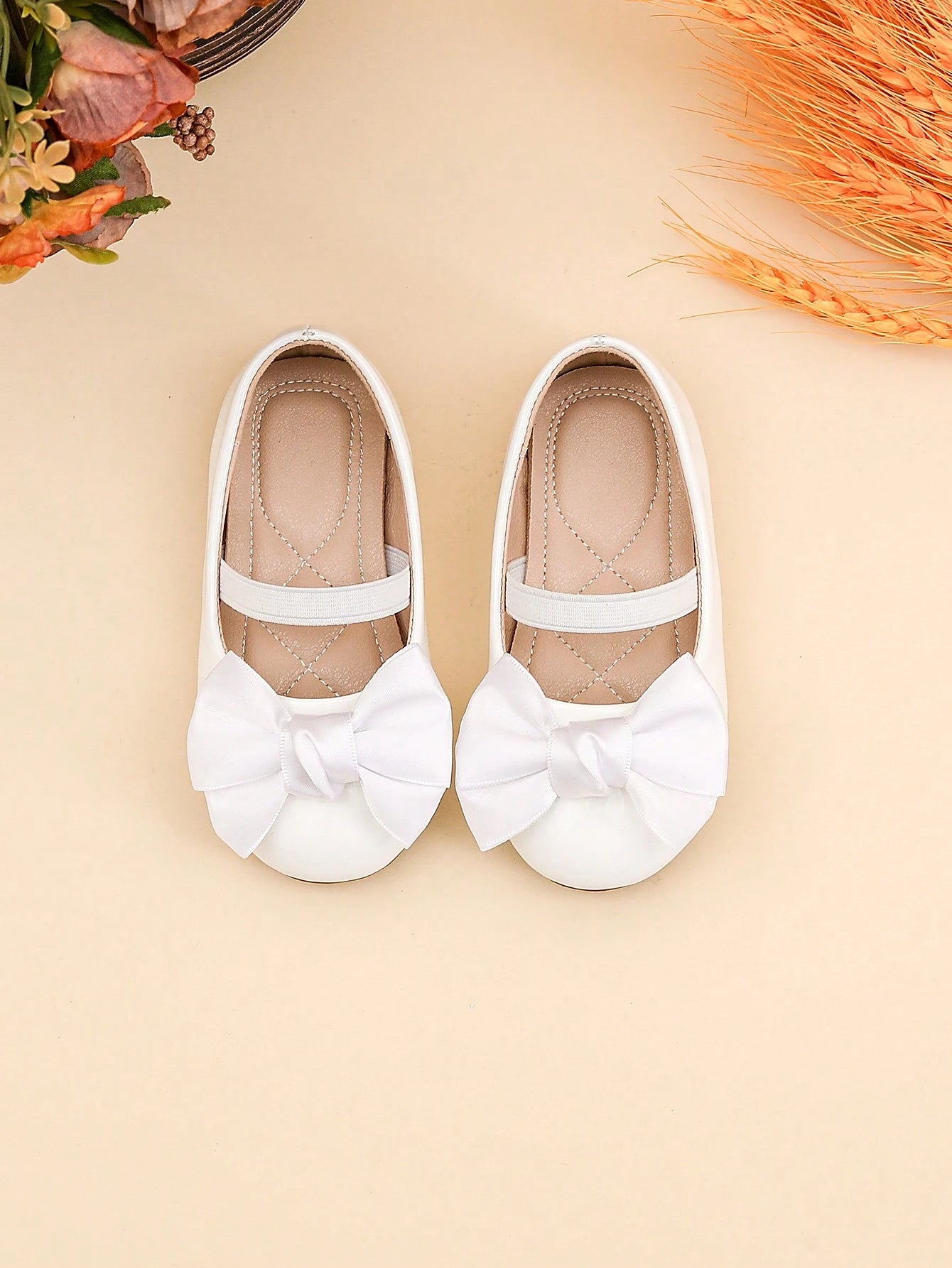 1 Pair Versatile Comfortable Cute Floral Flat Shoes For Girls, Suitable For All Seasons