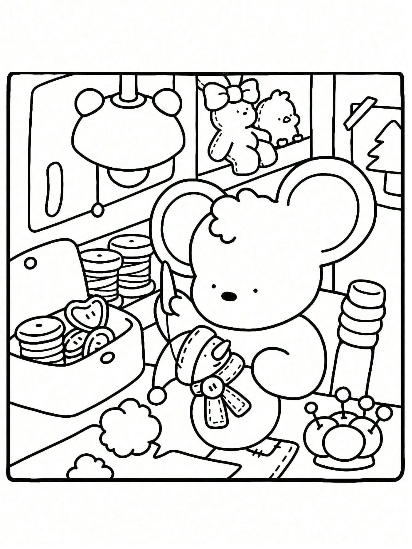 1 Pc COMFY DAYS Coco Coloring Book For Adults & Kids, Bold & Easy, Minimalist Large Designs, Relaxing. Suitable As Christmas, Halloween, Birthday, Children's Day Gift, Student Supplies, Back To School