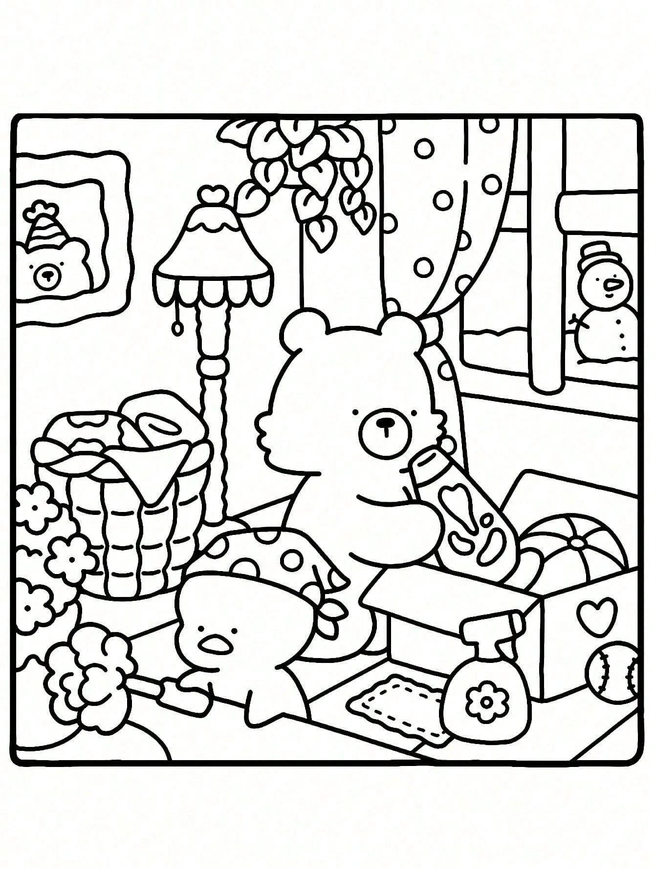 1 Pc COMFY DAYS Coco Coloring Book For Adults & Kids, Bold & Easy, Minimalist Large Designs, Relaxing. Suitable As Christmas, Halloween, Birthday, Children's Day Gift, Student Supplies, Back To School
