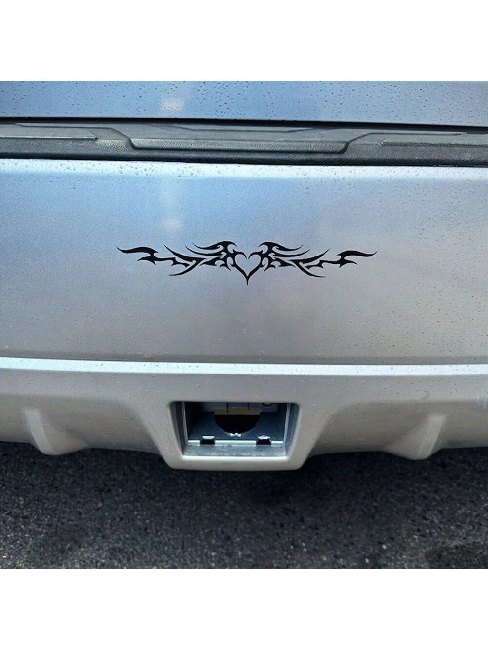 1 Pc Heart Wings Car Bumper Sticker Rear Windshield Decal, Cute Vinyl Y2K Tramp Stamp Decal For Cars, Trucks