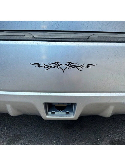 1 Pc Heart Wings Car Bumper Sticker Rear Windshield Decal, Cute Vinyl Y2K Tramp Stamp Decal For Cars, Trucks