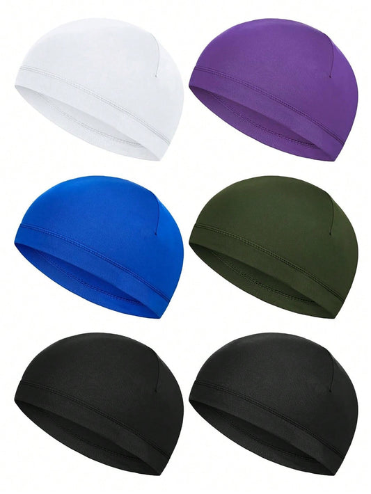 1 Pc Skull Caps Helmet Liner Sweat Wicking Cap Running Hats Cycling Skull Caps For Men Women,Suitable For Cycling And Riding Motorcycle