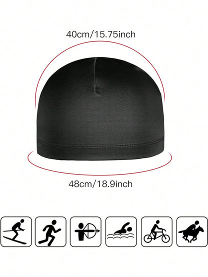 1 Pc Skull Caps Helmet Liner Sweat Wicking Cap Running Hats Cycling Skull Caps For Men Women,Suitable For Cycling And Riding Motorcycle