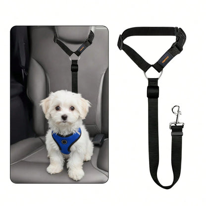 1-Piece Car Pet Safety Belt, Car Pet Leash, Dog Safety Seat Fastening Strap, Pet Car Safety Belt Buckle, Dog Car Safety Belt UIFD