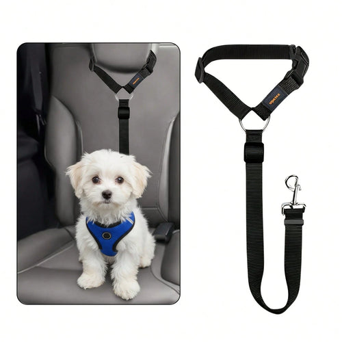 1-Piece Car Pet Safety Belt, Car Pet Leash, Dog Safety Seat Fastening Strap, Pet Car Safety Belt Buckle, Dog Car Safety Belt UIFD