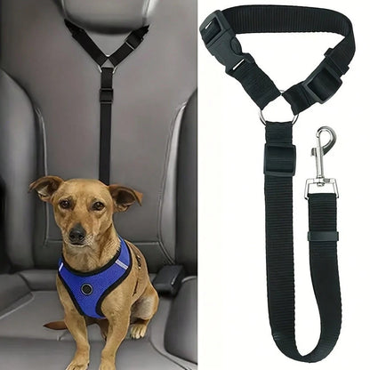 1-Piece Car Pet Safety Belt, Car Pet Leash, Dog Safety Seat Fastening Strap, Pet Car Safety Belt Buckle, Dog Car Safety Belt UIFD