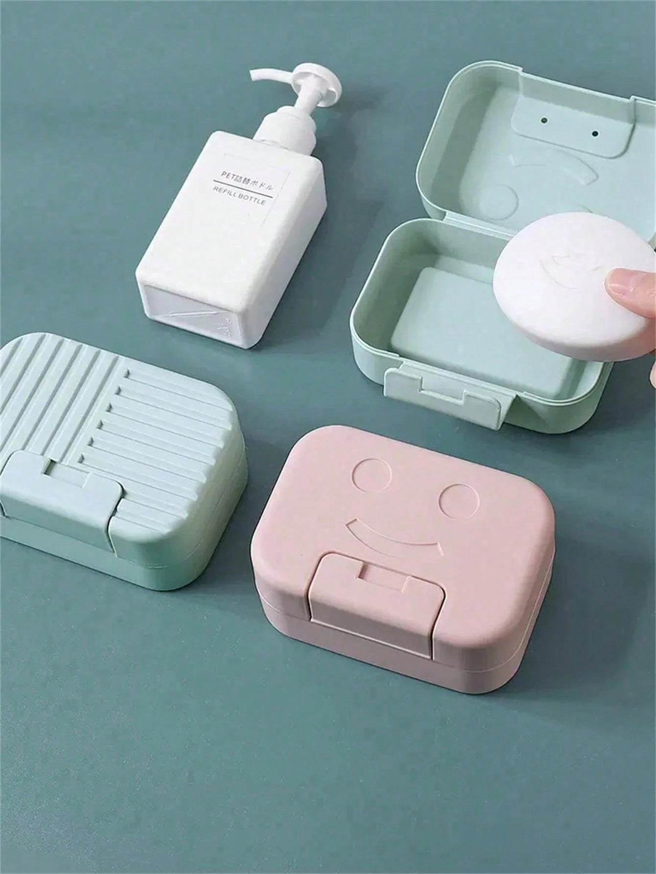 1 Portable Travel Soap Box, Sealed Waterproof Soap Holder With Lid, Solid Plastic Soap Tray, Soap Storage Box, Bathroom Accessories Home Bathroom Decor Fall Decor Back To School
