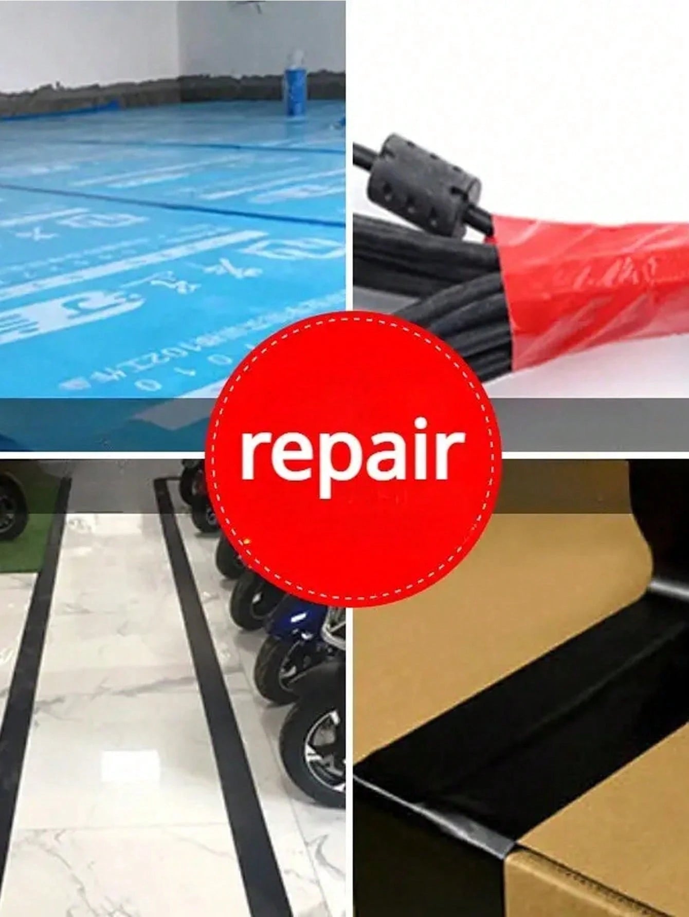 1 Roll/5 M High Adhesive Black Duct Tape For Cushion Repair, Wear Repair Tape, Sofa Repair Subsidy, Motorcycle Seat Self-Adhesive Leather Tape, Strong Adhesive Tape, Suitable For Hotel/Restaurant/Off