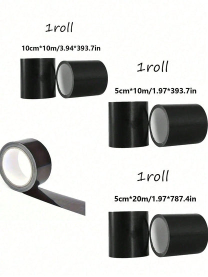 1 Roll/5 M High Adhesive Black Duct Tape For Cushion Repair, Wear Repair Tape, Sofa Repair Subsidy, Motorcycle Seat Self-Adhesive Leather Tape, Strong Adhesive Tape, Suitable For Hotel/Restaurant/Off