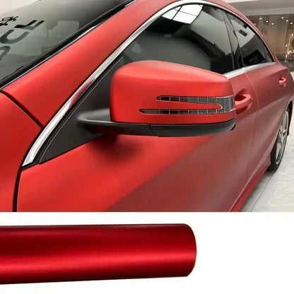1 Roll Durable Carbon Fiber TPU Car Wrap Film- Self-Adhesive Waterproof Vinyl Wrap, Suitable For Indoor/Outdoor Decoration, Soft Pink Edges, Fit For Car Vinyl Wrap Car Accessories Modification