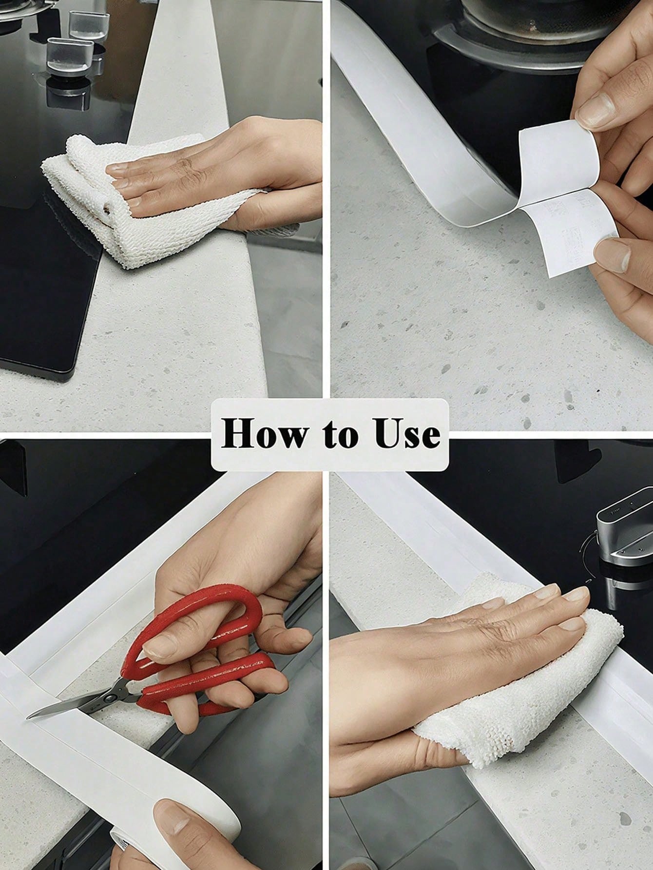 1 Roll Mold-Resistant PVC Self-Adhesive Sealing Tape, Waterproof Caulking Strip With Durable Acrylic Adhesive, For Bathroom Tub Toilet Kitchen Sink Wall Sealing