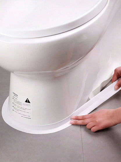 1 Roll Mold-Resistant PVC Self-Adhesive Sealing Tape, Waterproof Caulking Strip With Durable Acrylic Adhesive, For Bathroom Tub Toilet Kitchen Sink Wall Sealing