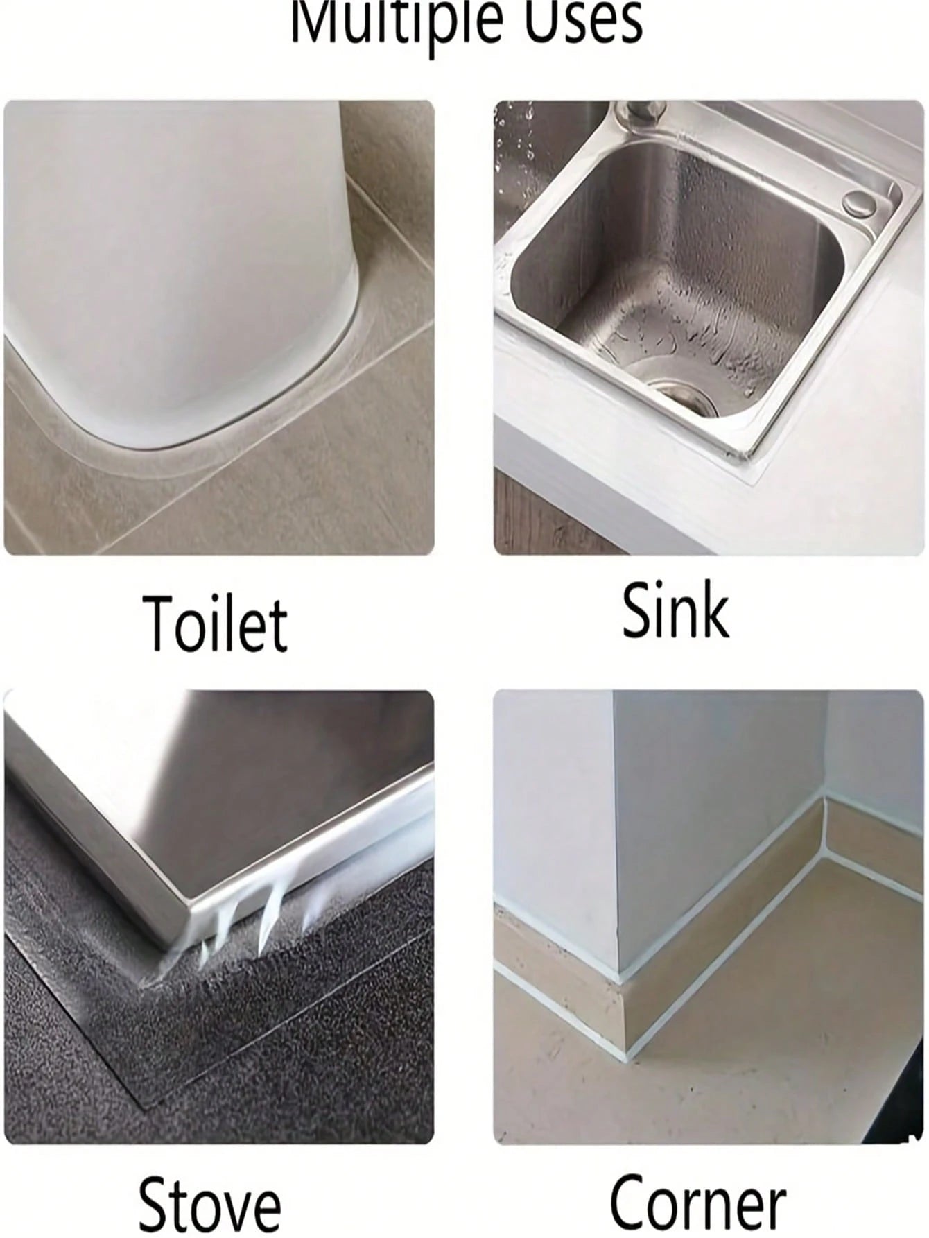 1 Roll Transparent High-Adhesion Waterproof Windproof Sealing Tape, Strong Adhesive, Window Sealing Strip, Cold-Proof, For Home Kitchen And Bathroom, Door And Window Sealing, Table And Chair Edges, HV