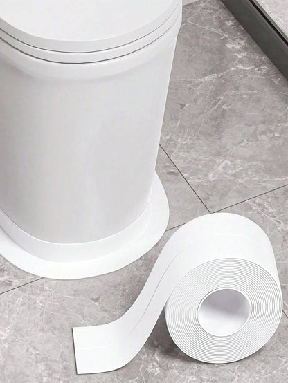 1 Roll White Floor Sealing Tape/Sealing Strip/Waterproof Sealant Tape, PVC Waterproof Sealing Strip, Decorative Self-Adhesive Caulking Tape, Caulking Sealant Tape, Self-Adhesive Sink & Stove Gap Seali