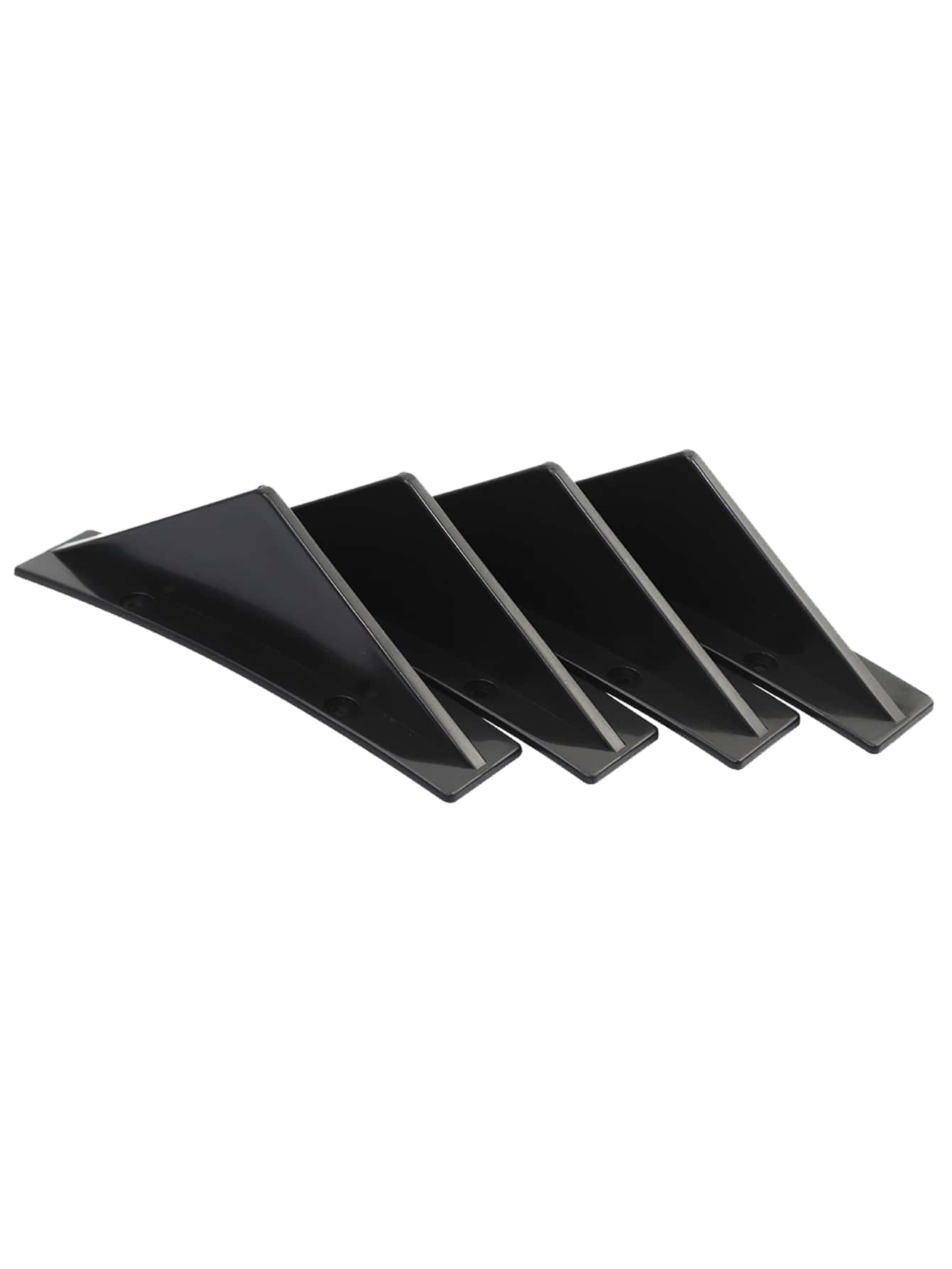 1 Set Black ABS Car Rear Bumper Spoiler Diffuser