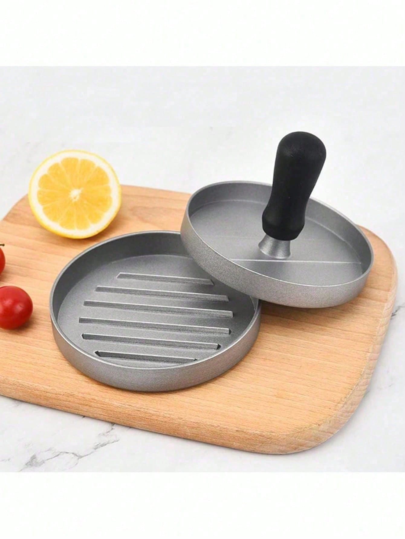 1 Set Burger Press With 100 Pcs Non-Stick Papers- Hamburger Patty Maker, Kitchen Tool For Party Family Gathering