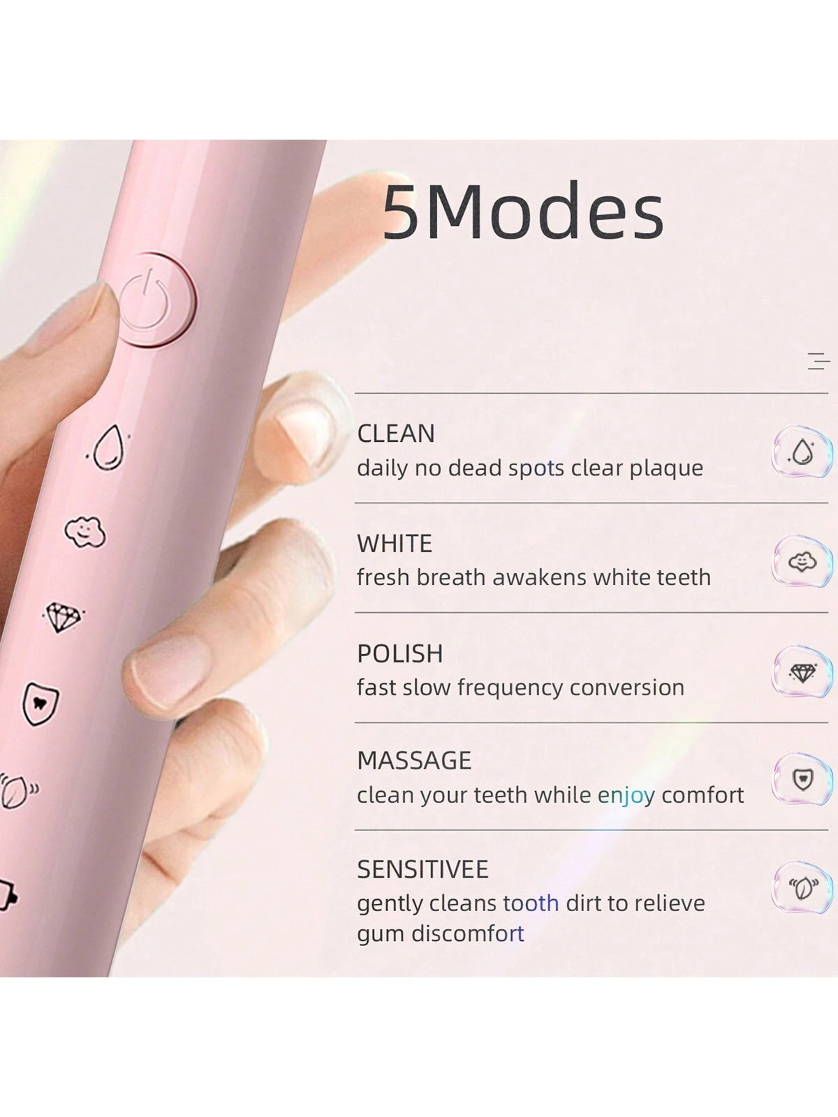 1 Set Electric Water Flosser With 4 Nozzles, 1 Set Electric Toothbrush With 4 Replaceable Brush Heads, Long Battery Life Portable USB Rechargeable Combo Kit, Suitable For Home Oral And Dental Care