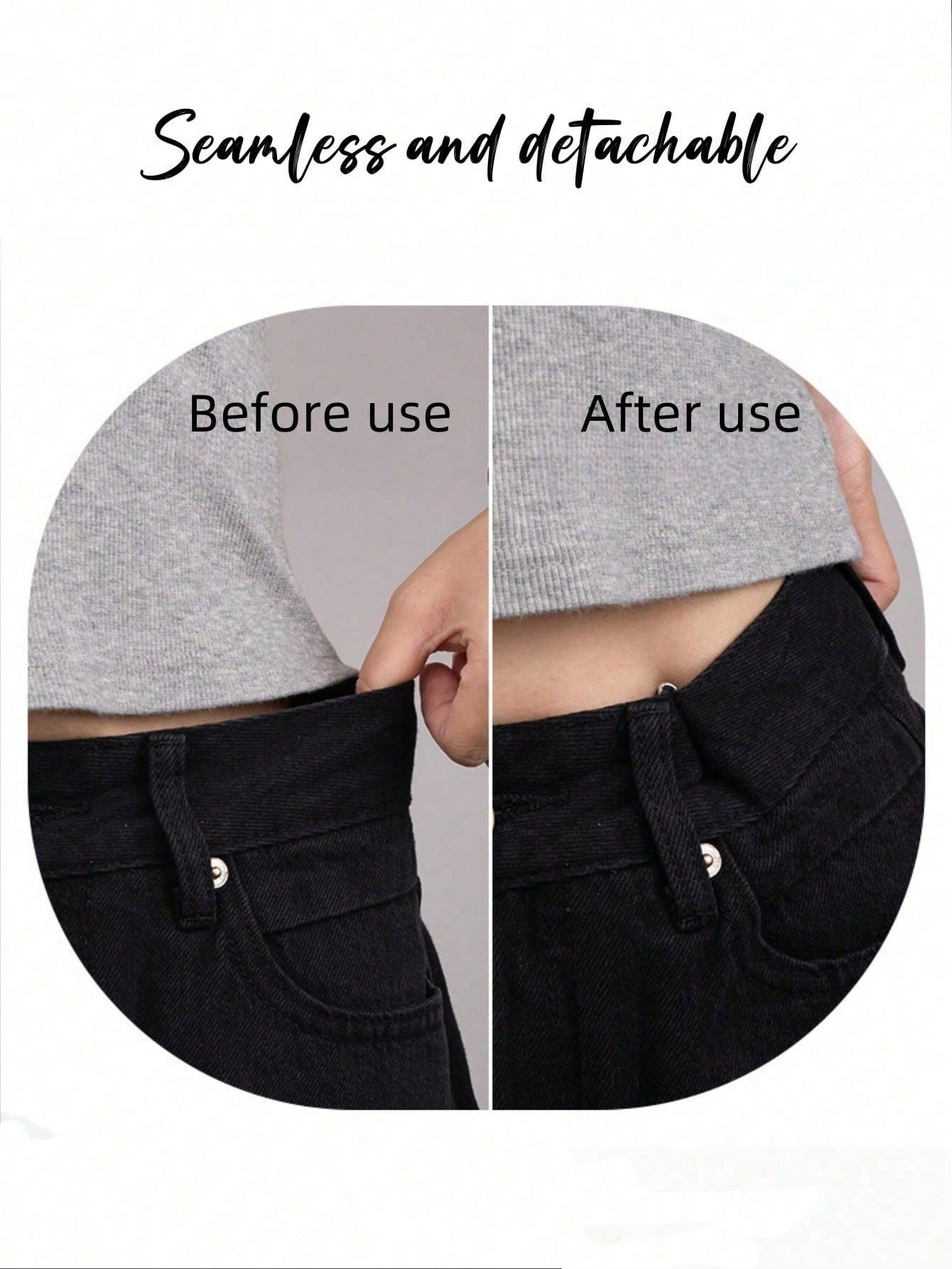 10-1pc U-Shaped Metal Belt, Minimalist Gold/Silver/Black Waist Clip, Pants Waist Tightener, No Sewing Required To Adjust Waist/Pant Leg/Cuff Length, Suitable For Clothing, Scarves, Curtains And Daily
