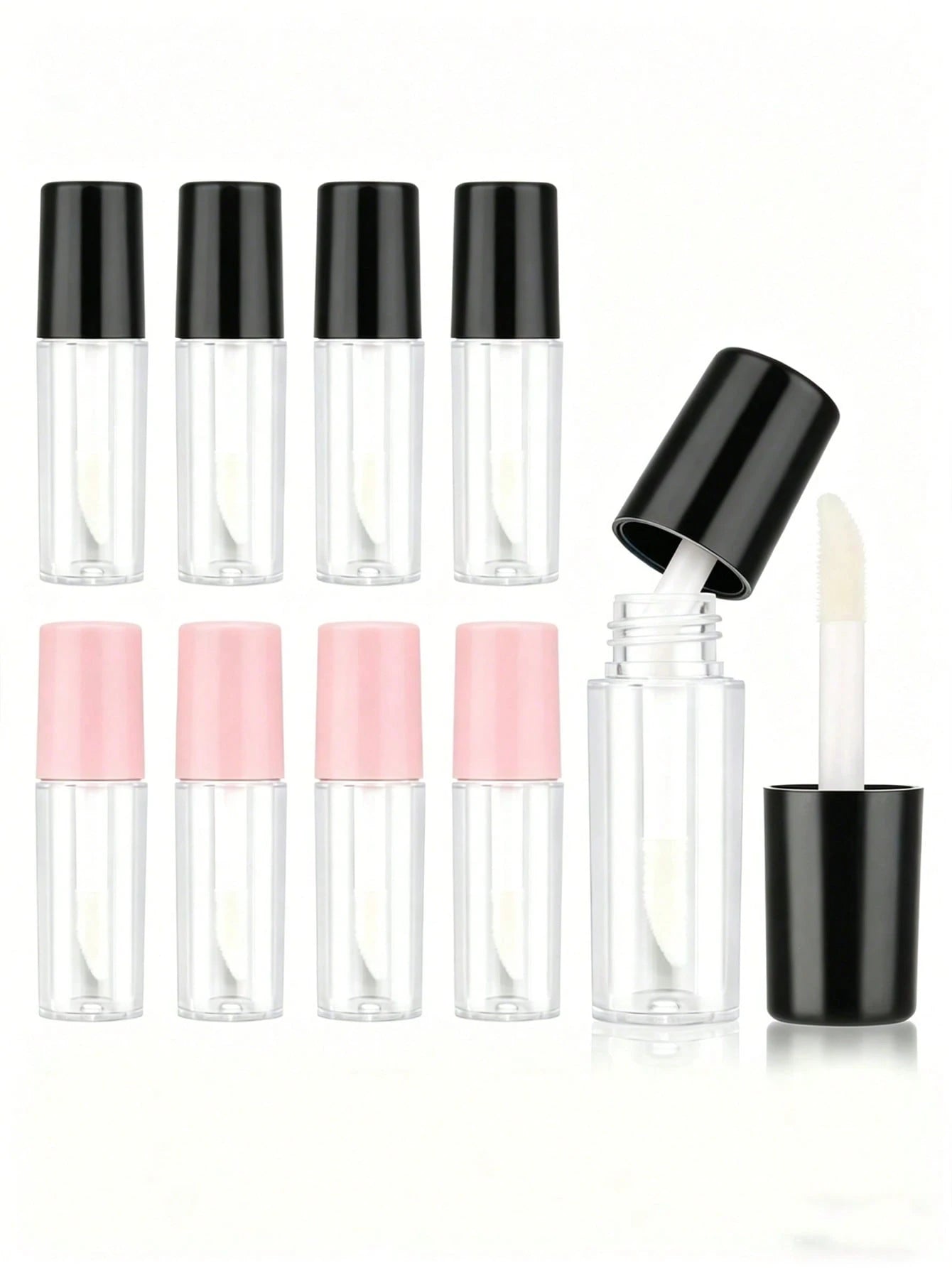 10/6/5/2/1pc Mini Travel Refill Bottles, 3ml Portable Makeup Containers For Foundation, Concealer & Lipstick, Leakproof Screw Caps, Refillable Cosmetic Sample Jars For Travel, Vacation, Outdoor Use, B