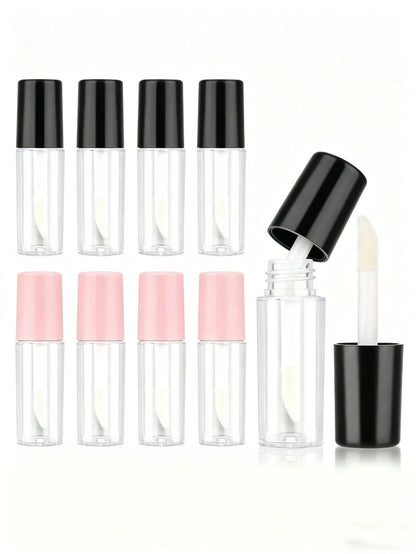 10/6/5/2/1pc Mini Travel Refill Bottles, 3ml Portable Makeup Containers For Foundation, Concealer & Lipstick, Leakproof Screw Caps, Refillable Cosmetic Sample Jars For Travel, Vacation, Outdoor Use, B