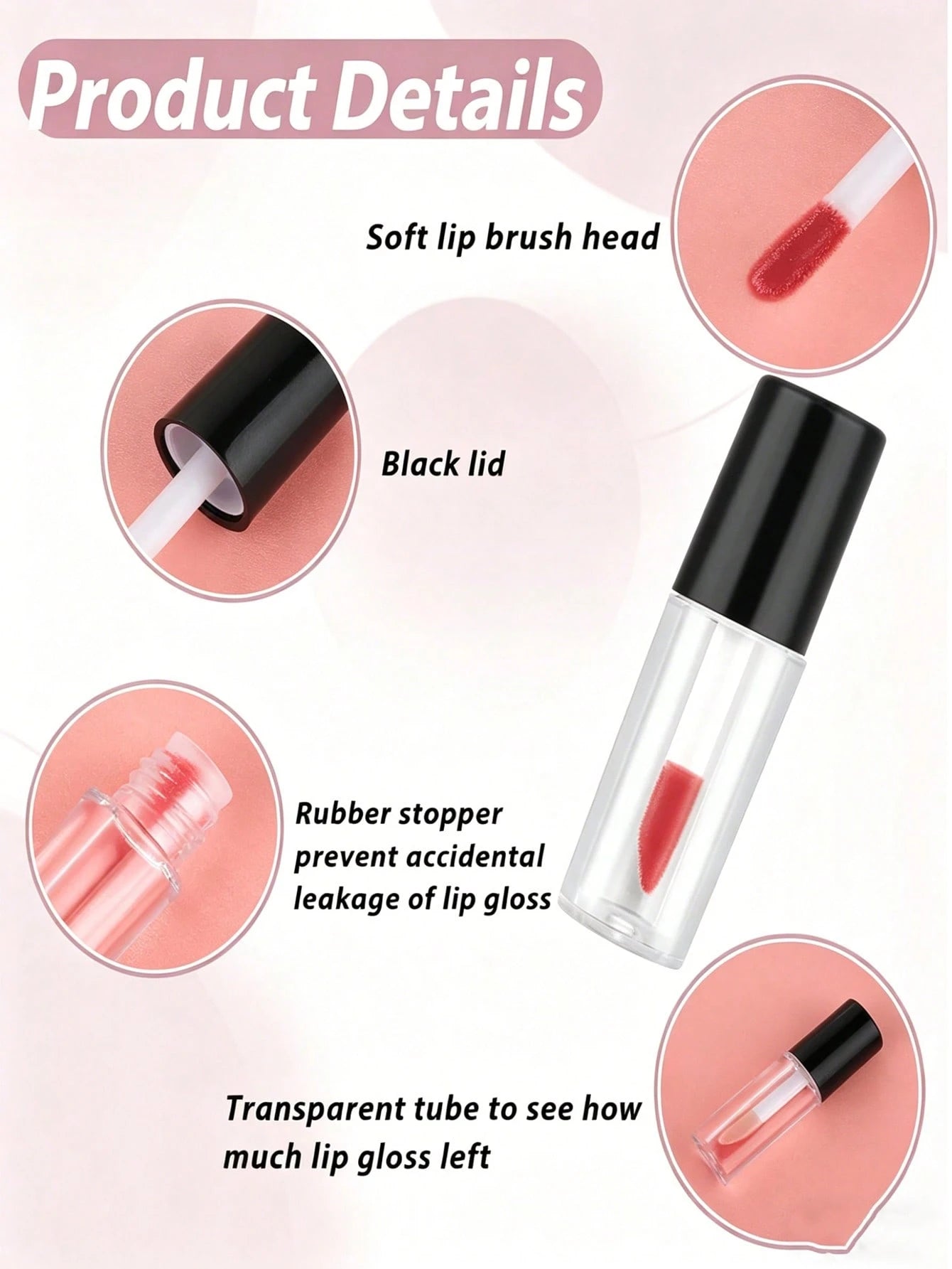 10/6/5/2/1pc Mini Travel Refill Bottles, 3ml Portable Makeup Containers For Foundation, Concealer & Lipstick, Leakproof Screw Caps, Refillable Cosmetic Sample Jars For Travel, Vacation, Outdoor Use, B