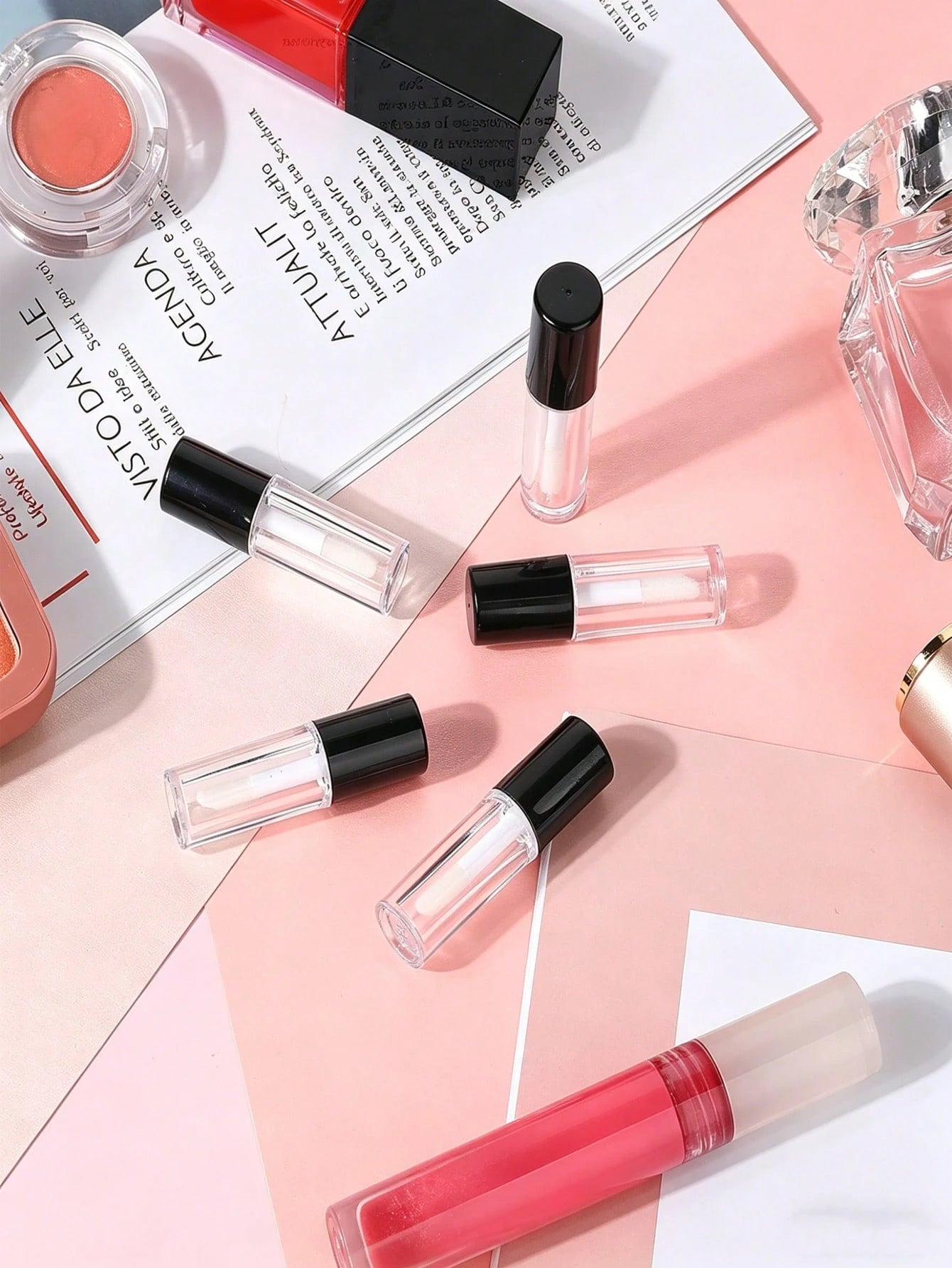 10/6/5/2/1pc Mini Travel Refill Bottles, 3ml Portable Makeup Containers For Foundation, Concealer & Lipstick, Leakproof Screw Caps, Refillable Cosmetic Sample Jars For Travel, Vacation, Outdoor Use, B