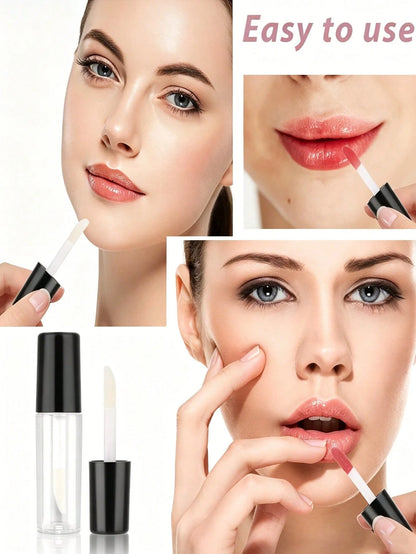10/6/5/2/1pc Mini Travel Refill Bottles, 3ml Portable Makeup Containers For Foundation, Concealer & Lipstick, Leakproof Screw Caps, Refillable Cosmetic Sample Jars For Travel, Vacation, Outdoor Use, B