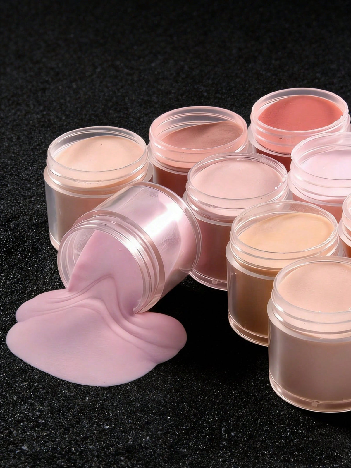 10 Colors Nail Powder Set, Nude Pink & White High Gloss Series Set, Nail Art DIY Design, 3D Sculpting French Manicure Extension & Nail Carving, Gift For Women/Girls