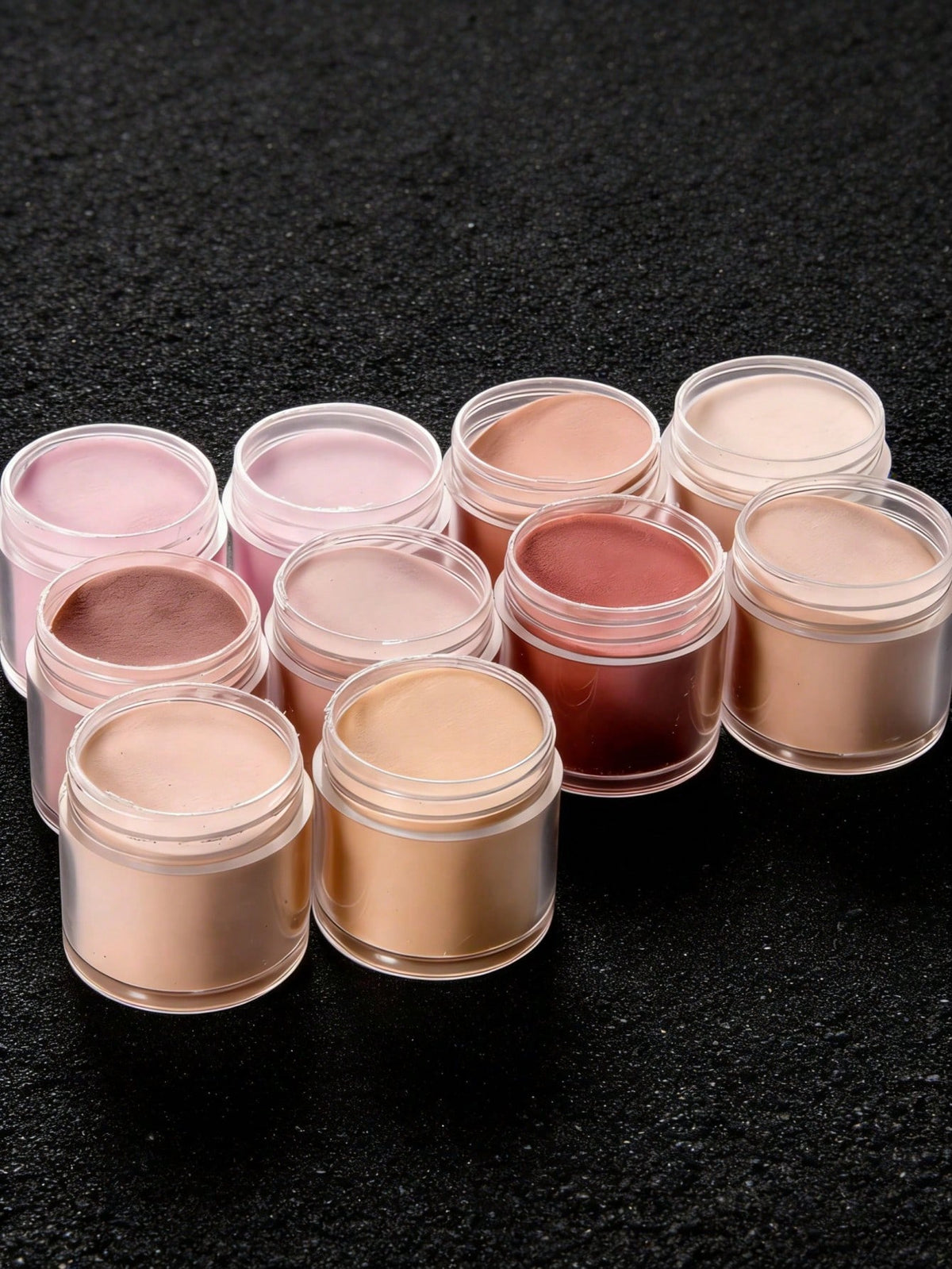 10 Colors Nail Powder Set, Nude Pink & White High Gloss Series Set, Nail Art DIY Design, 3D Sculpting French Manicure Extension & Nail Carving, Gift For Women/Girls